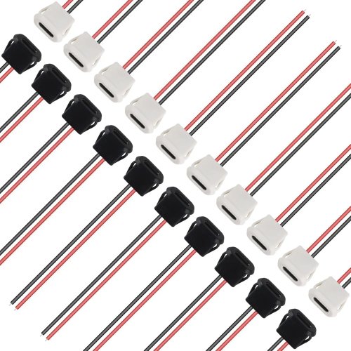 5/10개 USB-C(타입C) 암(여) 섀시/패널 커넥터 — 크림프 잭, 충전 포트 및 전원 연장 케이블용
