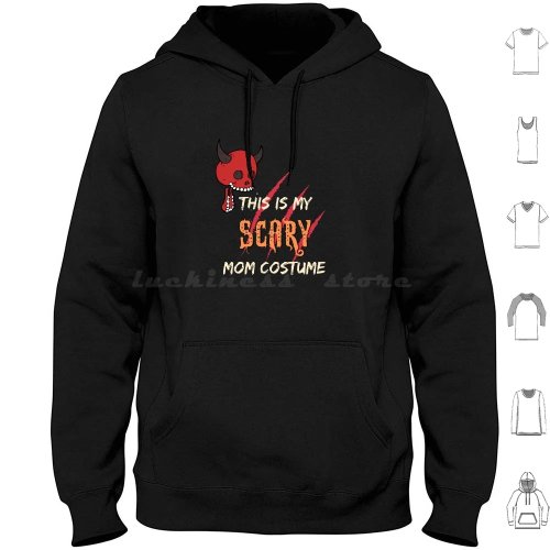 Áo hoodie 'Spooky Mom' cho mẹ, cotton, tay dài, tie-dye Halloween, dễ thương, họa tiết cầu vồng, phong cách hippie