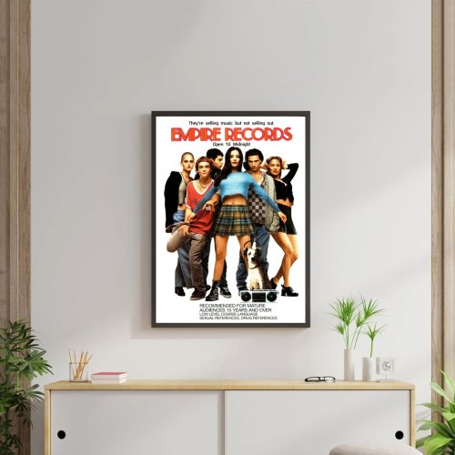 Постер фильма «Empire Records» на холсте (без рамы) — настенное оформление для гостиной