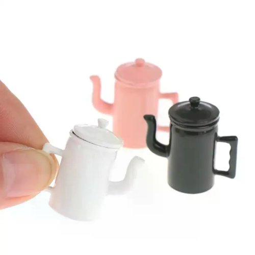 1:12 Puppenhaus Miniatur-Kessel mit Deckel — Küchenaccessoire fürs Puppenhaus, Rollenspiel & DIY-Geschenk