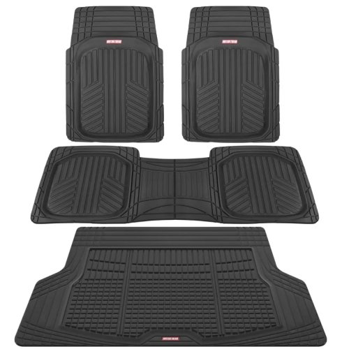 Преміум комплект FlexTough Plus: глибокі килимки передні/задні + килимок‑вставка в багажник — всесезонні