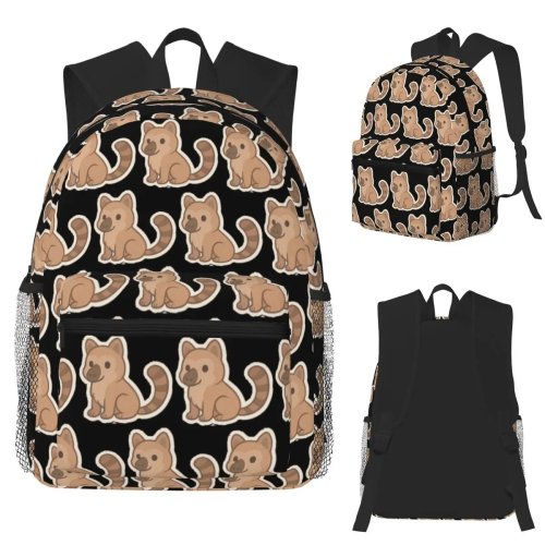 Sac à dos étudiant Curious Coati — Sac école unisexe, daypack pour voyage et randonnée