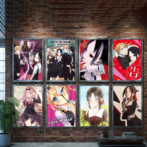 Affiche murale autocollante Kaguya‑sama: Love Is War — déco anime
