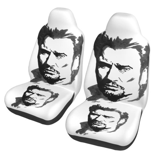 Universele autostoelhoes Johnny Hallyday - Rockdesign voor dames, polyester, universele pasvorm