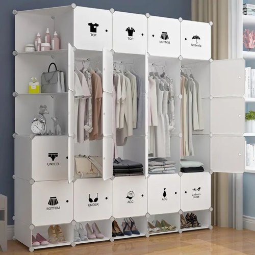 Organizer per armadio stile vintage universale — soluzione salvaspazio economica per abiti