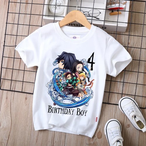 Demon Slayer (Kimetsu no Yaiba) T-shirt — Giyu Tomioka & Nezuko printed anime tee, breathable summer casual top, gift