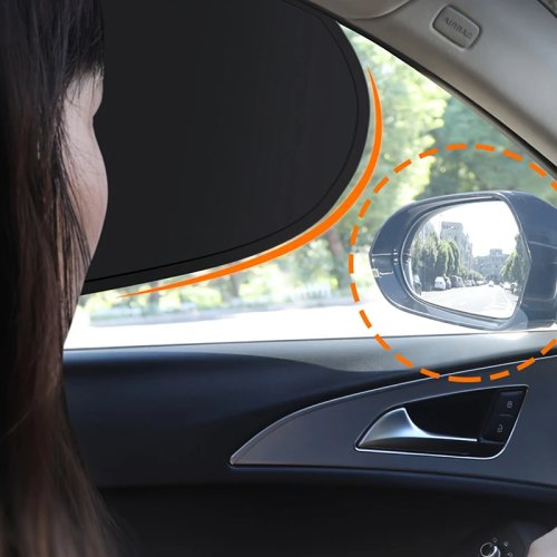 Rèm chắn nắng tĩnh điện cho kính cửa bên ôtô, 4 lớp, chống chói, ngăn 99.9% tia UV