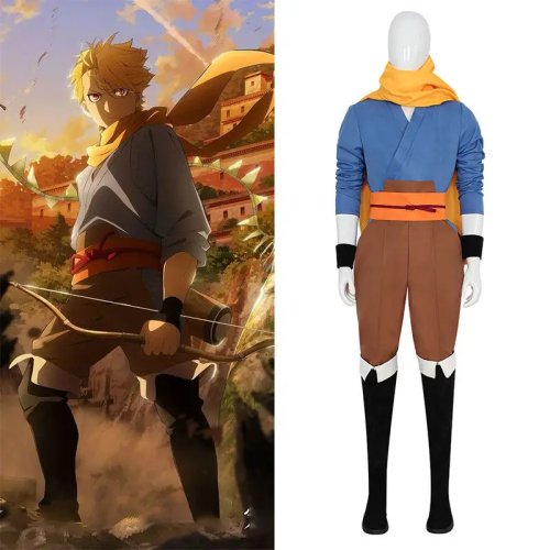 Yomi Messenger Yule Kimono Cosplay-Kostüm – Komplettes Set, japanisch inspiriertes 'Asa' Anime-Outfit für Halloween & Conventions
