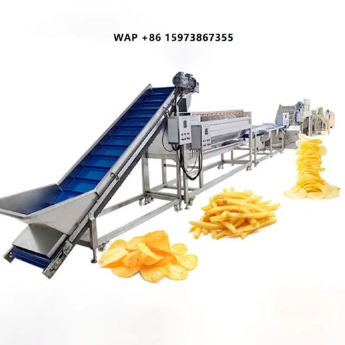 Mesin dan lini produksi otomatis penuh untuk keripik kentang & kentang goreng beku