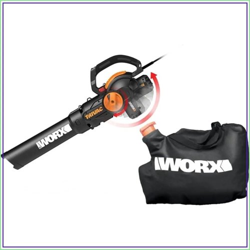 Soplador eléctrico 3 en 1, aspirador y trituradora de hojas, 600 CFM, relación de trituración 16:1, motor 12A