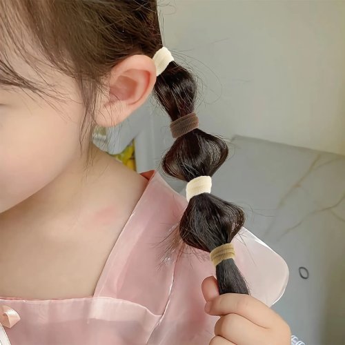 20 Pcs Ikat Rambut Nylon Lembut Tanpa Jahitan, Mini Warna-warni, Elastik untuk Wanita & Anak Perempuan