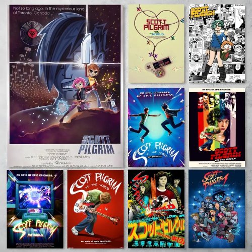 Постер Scott Pilgrim vs. the World HD — Постер на стіну, декор для вітальні