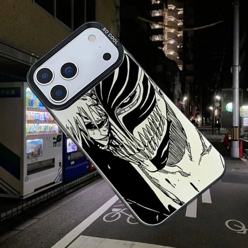 Matowe etui akrylowe z motywem anime Kurosaki Ichigo do Xiaomi Redmi Note 15/15C/14 Plus/14C/13 5G/13C/12 4G/Turbo 5/4 Pro