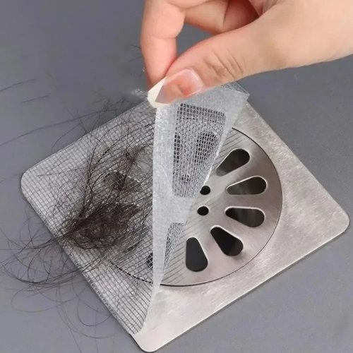 Lưới bắt tóc dùng một lần cho ống xả — lọc cho vòi sen, chậu và bồn tắm, chống tắc