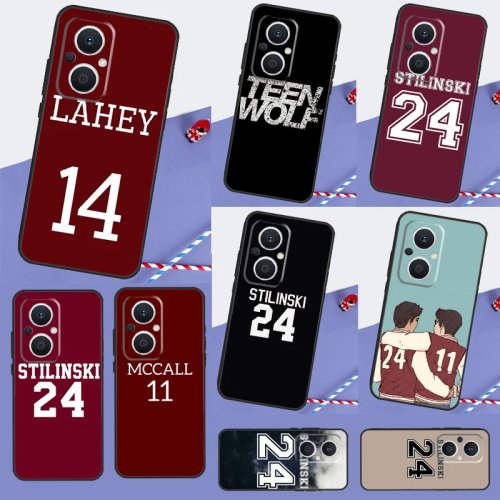 Custodia Teen Wolf 'Stilinski 24 / McCall 11' compatibile con OPPO Reno 12/12F/11/13F/8T/7/8/10 Pro/Find X8 Pro/X6/X3/X5 Lite
