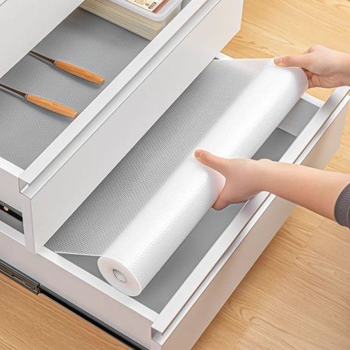 Tappetino per cassetti e ripiani antiscivolo, impermeabile e resistente all'olio, non adesivo. Larghezza 30/60 cm, lunghezza 1,5 m o 5 m