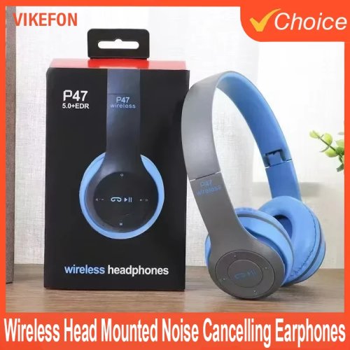 Audífonos plegables inalámbricos Bluetooth 5.0, portátiles, con ranura para tarjeta TF y conexión por cable (AUX)