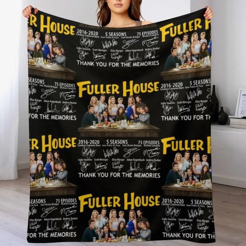 Уютный плед «Fuller House — Thank You For The Memories» — Подарок на день рождения для него/неё