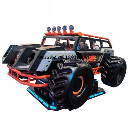 Máquina Arcade VR 9D de 6 plazas — Simulador dinámico: disparos, off‑road, montaña rusa y conducción