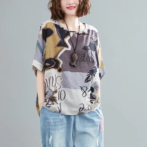 Áo thun nữ size lớn tay dài — Form rộng, che bụng, hiệu ứng giúp thon gọn, thoải mái mặc đi làm hoặc hàng ngày