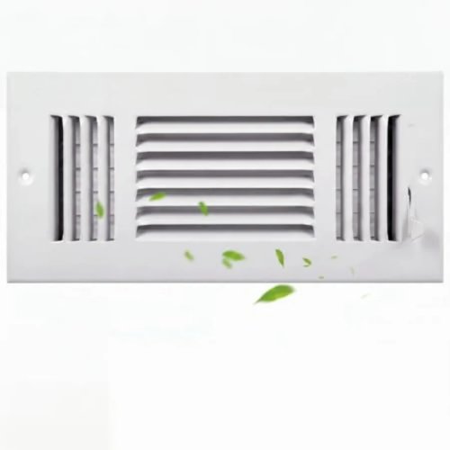 Zonon 1 ud Rejilla de ventilación 3 vías para techo/pared, registro de aire en acero macizo para HVAC