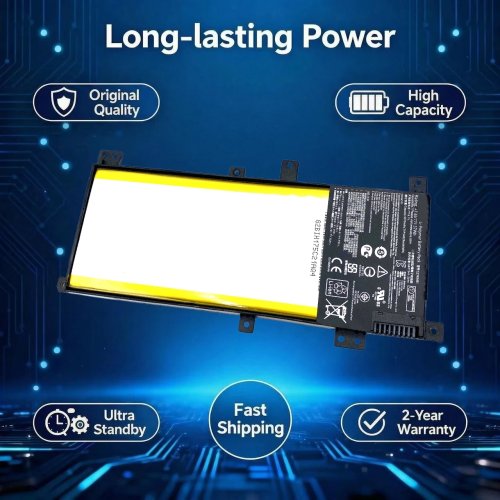 بطارية لابتوب أصلية C21N1401 37W متوافقة مع Asus X455L/X455LA/X455LD/W419L/K455L/X455LF/X455LN/F455L/F455LD/R455LD/Y483L/Y483LD