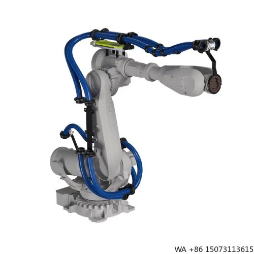 6-Axis Industrial Robot Arm with Protective Cable Dress Packs for Pick-and-Place Applications