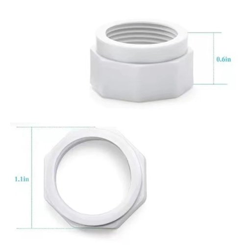 Pack 12 porcas sextavadas de substituição para conector de mangueira de entrada do limpa-piscinas Polaris — Compatível com modelos 65/165/180/280/360/380