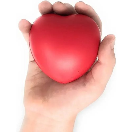 2er-Set Herz-Stressbälle 7 cm – Mini-Schaumstoffbälle für Valentinstag, Stressabbau, Mitgebsel & Schulpreise
