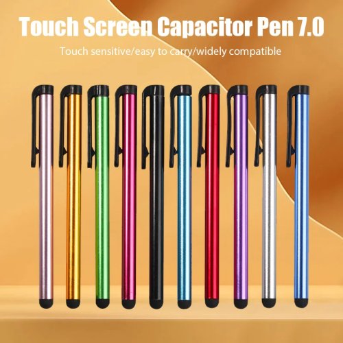 Lot de 10 stylets capacitifs universels à embout caoutchouc pour écran tactile — compatibles iPhone, iPad et appareils Android