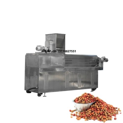 สายการผลิตอาหารสัตว์/สุนัข – เครื่องอัดรีดอัตโนมัติ (Extruder) ผลิตอาหารเม็ด/คร็อกเก็ต