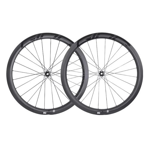 Комплект коліс D50 карбон 700C — профіль 50 мм, матовий, сумісні з tubeless, для V‑гальм