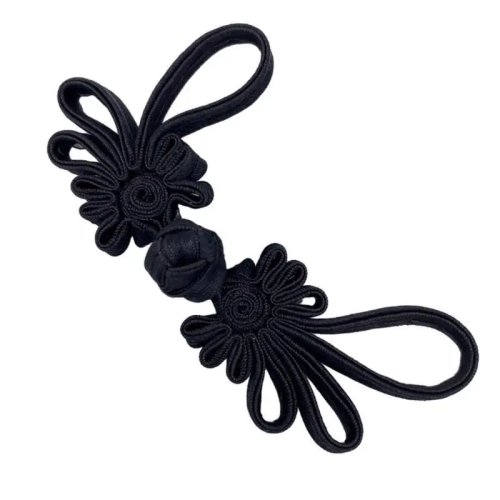 Cierres/botones nudo chino florales hechos a mano (pankou) para cheongsam/qipao — accesorios para coser