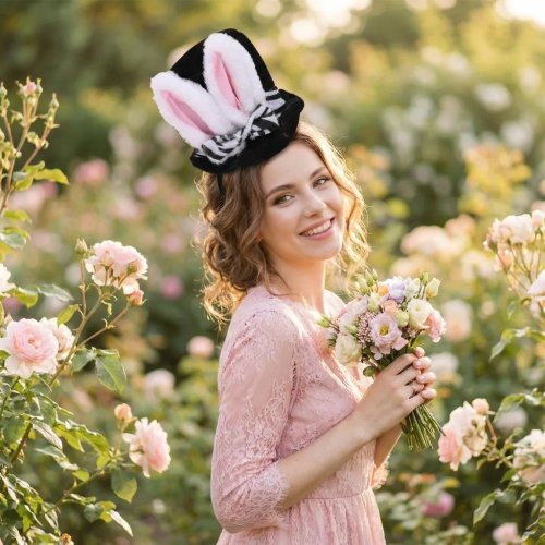 Cute Bunny Plush Ear Headband — Soft, Fluffy Hairband for Cosplay & Party