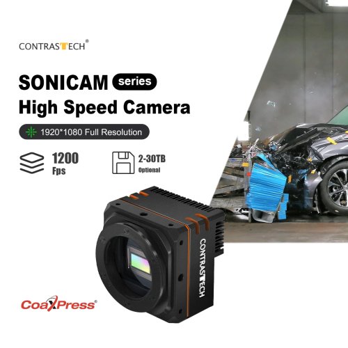SONICAM 1920x1080 1200fps ISO30000 CoaXPress-12 30TB high-speed slow-motion camera for welding inspection