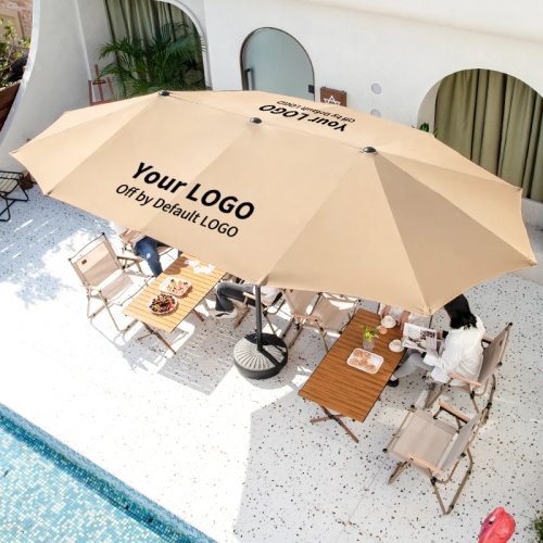 Extra stevige Bali-parasol (groot) voor strand, zwembad en terras