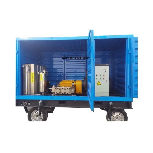 Electric cold-water ultra high-pressure washer 2800 bar (280 MPa), 210 kW — Industrial rust & paint removal for shipyards / marine hulls