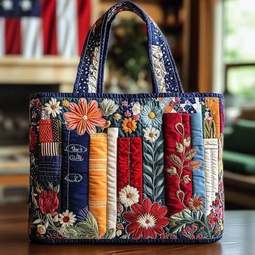 3D Printed Quilted Tote Bag – Personalized Shoulder Handbag for Shopping, Beach & Travel