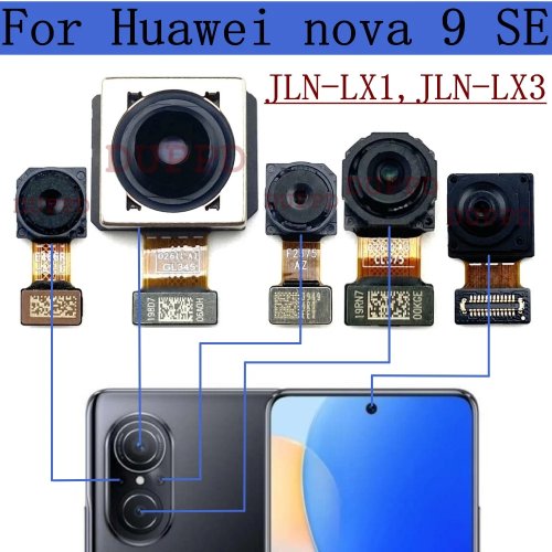 Huawei Nova 9 SE (Nova9SE)用 フロント＆リアカメラ交換モジュール – 自撮りカメラ＆背面メインカメラ フレックスケーブル