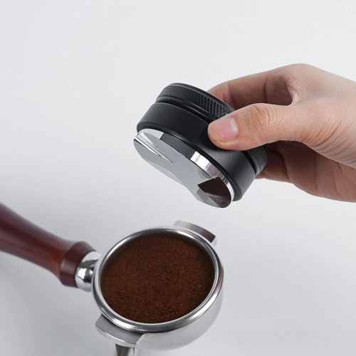 Verstellbarer Espresso-Distributor/Leveler mit 3 Neigungswinkeln, Palm-Tamper für 51/53/58 mm Siebträger