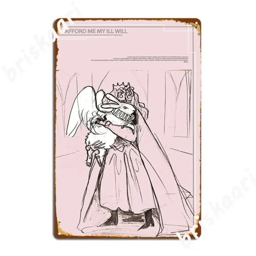 Винтажная металлическая табличка "Angel Poem Two" — ретро декор для стены (кино/паб)