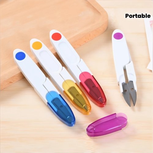 Mini tesouras em U para fio — Tesouras portáteis para bordado, ponto-cruz e lã