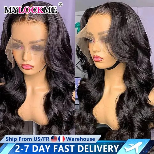 30/32/34 in Body Wave Human Hair Lace Frontal Wig — 13x4/13x6 Transparent Lace, Glueless (5x5/6x4)