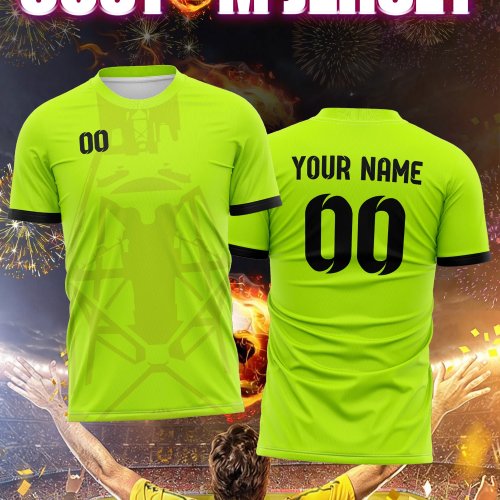 Maillot de foot enfant personnalisé (nom & numéro), coupe ample, tissu doux et séchage rapide