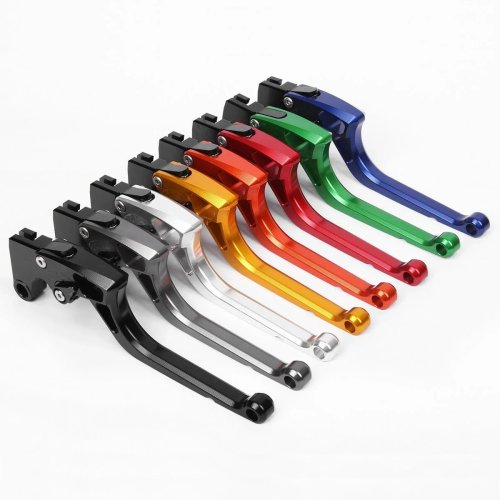 Tuas rem & kopling panjang ergonomis 7/8" (22 mm) bisa disetel untuk Kawasaki ZX636R/ZX6RR 2005-2006