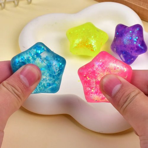 Squishy «Зірка» Maltose з ефектом повільного відновлення — М’яка іграшка‑антистрес для стискання, декор для столу/офісу