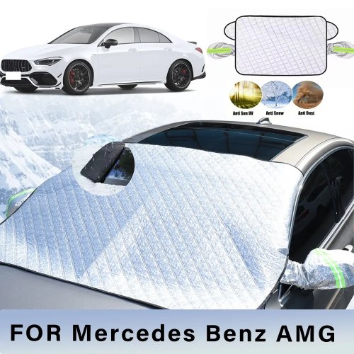 Thickened Magnetic Windshield Sunshade & Snow Cover with 5 or 9 Magnets, UV Protection — Fits Mercedes‑Benz AMG CLA 45 S