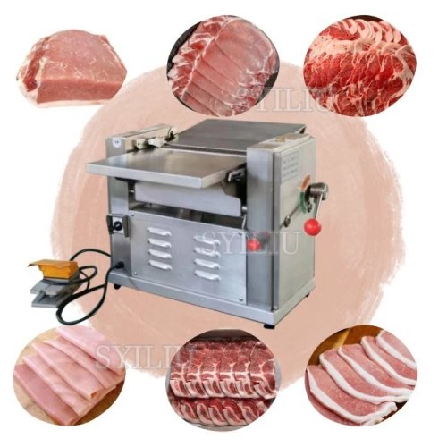 Trancheuse à viande automatique et éplucheuse de couenne de porc — pour jerky de bœuf/porc