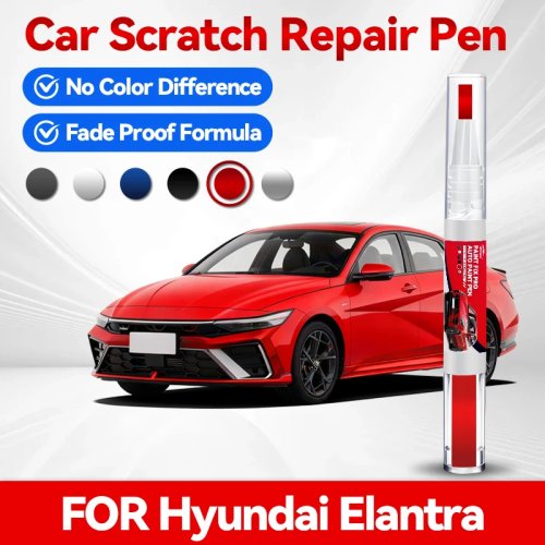 Rotulador de retoque de pintura para Hyundai Elantra — Reparador de arañazos para coche (Negro/Blanco/Azul)