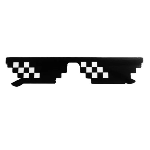 Gafas de sol 8 bits pixel — diseño poligonal estilo mosaico, unisex y divertidas